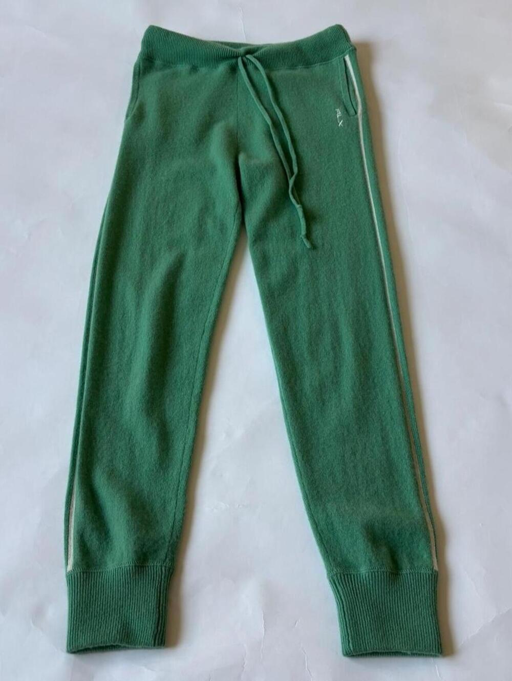 RLX RALPH LAUREN 100% CASHMERE GREEN JOGGER PANTS XS